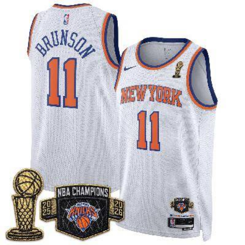 Men New York Knicks #11 Brunson white 2026 Nike NBA jersey 0627002